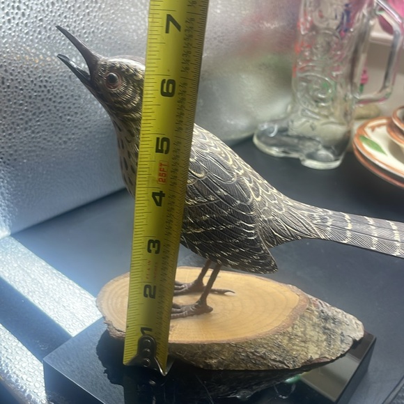 Hand Carved Hand Painted Fine Collection Wood Decoy Shore Bird Vintage - Picture 9 of 9